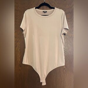 Express Women's Taupe Bodysuit